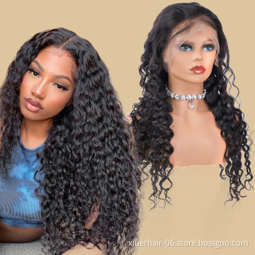 Ready Stock Long 13x6 Frontal Indian Half Bone Straight Full Lace HD Color Water Wave Short Curly Human Hair Wigs Wholesale